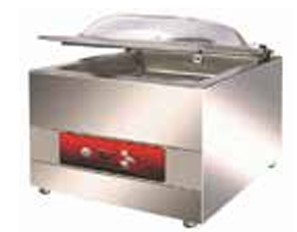 ENVASADORA AL VACÍO DE CAMPANA, CON BARRA DE 350 MM.