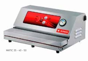 ENVASADORA AL VACÍO ASPIRACIÓN MATIC 35, CON BARRA DE 350 MM.