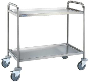 CARRO DE SERVICIO ACERO INOX. EDENOX CE-852 DE 900MM