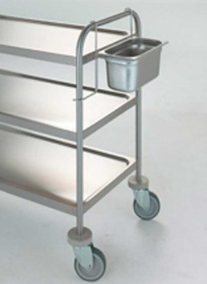 SOPORTE PARA CUBIERTOS CARRO DE SERVICIO ACERO INOX. EDENOX ACE-1/3GN