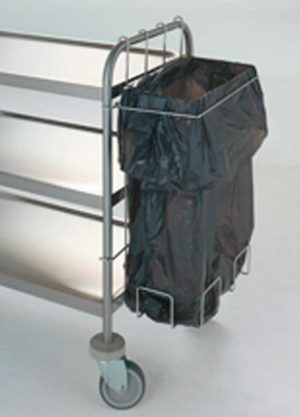 SOPORTE PARA BOLSAS BASURA CARRO DE SERVICIO ACERO INOX. EDENOX ACE-BB